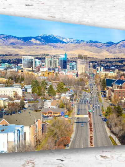 Boise travel art canvas print, Boise  wall art, Boise canvas art,   Boise watercolor canvas wall art, Boise Idaho print