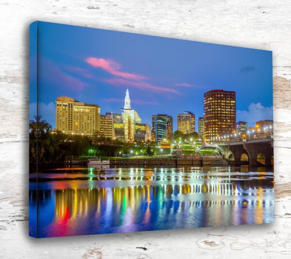 Hartford travel art canvas print, Hartford wall art, Hartford canvas art,   Hartford watercolor canvas wall art,  Hartford Connecticut print
