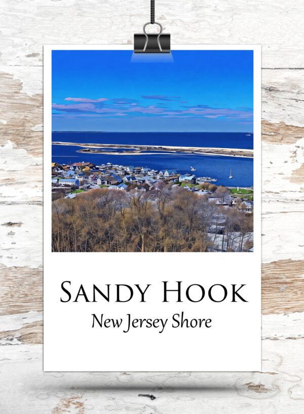 Sandy Hook Jersey Shore travel art canvas print, Sandy Hook wall art Sandy Hook canvas art, Sandy Hook watercolor canvas wall art, - Image 3