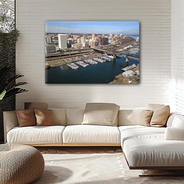 Tacoma Washington  Tacoma watercolor, Tacoma  wall art, Tacoma  canvas wall art,  Tacoma watercolor wall art, Tacoma travel art - Image 2