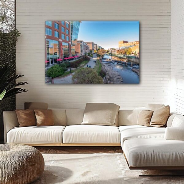 Greenville travel art canvas print, Greenville  wall art, Greenville  canvas art,  Greenville  watercolor canvas wall art, Greenville  print - Image 2