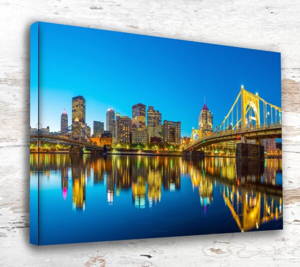 Pittsburgh travel art canvas print, Pittsburgh  wall art, Pittsburgh  canvas art,   Pittsburgh  watercolor canvas wall art, Pittsburgh print