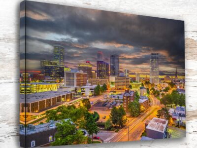 Tulsa travel art canvas print, Tulsa wall art, Tulsa canvas art,   Tulsa watercolor canvas wall art, Tulsa Arizona print
