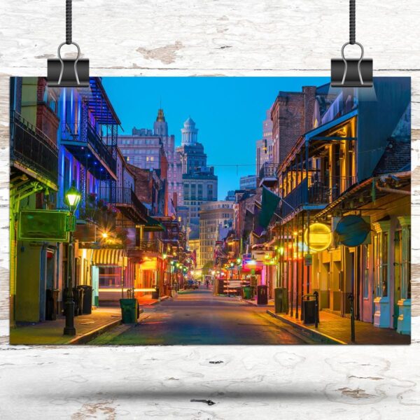 New Orleans travel art canvas print,  New Orleans wall art,  New Orleans canvas art,  New Orleans watercolor, New Orleans canvas wall art, - Image 3