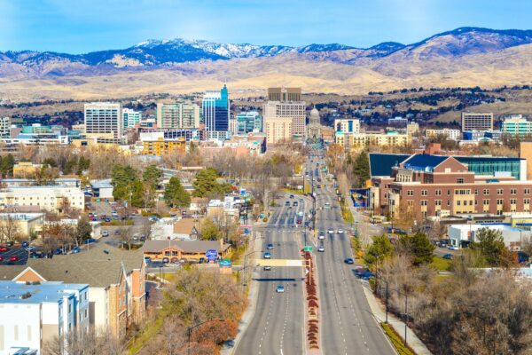 Boise travel art canvas print, Boise  wall art, Boise canvas art,   Boise watercolor canvas wall art, Boise Idaho print - Image 4
