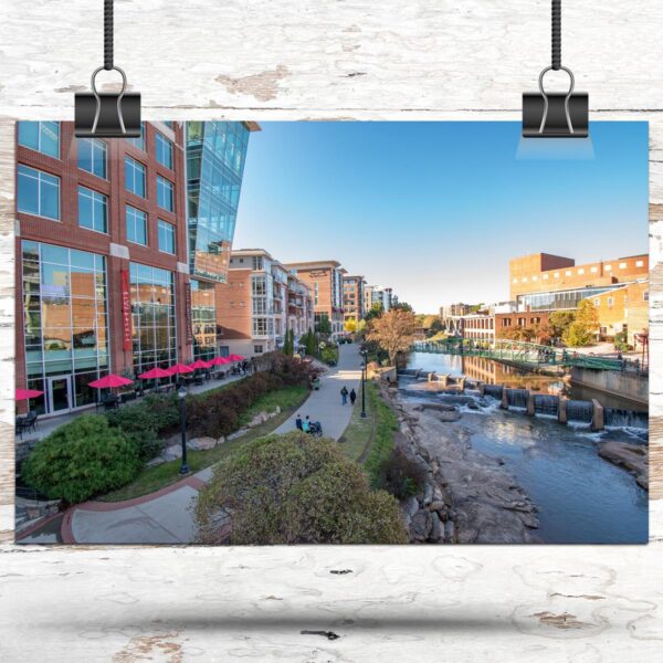 Greenville travel art canvas print, Greenville  wall art, Greenville  canvas art,  Greenville  watercolor canvas wall art, Greenville  print - Image 3