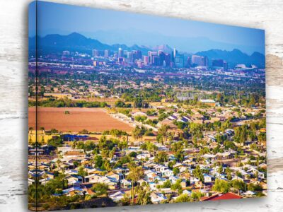 Phoenix travel art canvas print, Phoenix wall art,  Phoenix canvas art,  Phoenix watercolor canvas wall art,  Phoenix Arizona print