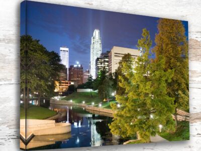Omaha travel art canvas print, Omaha wall art, Omaha canvas art,   Omaha watercolor canvas wall art,  Omaha Nebraska print