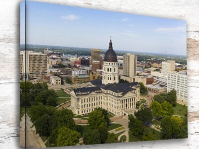 Topeka travel art canvas print, Topeka  wall art, Topeka canvas art,   Topeka  watercolor canvas wall art, Topeka Kansas print