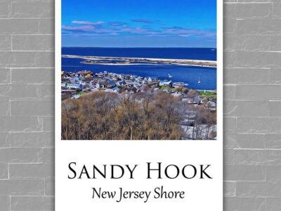 Sandy Hook Jersey Shore travel art canvas print, Sandy Hook wall art Sandy Hook canvas art, Sandy Hook watercolor canvas wall art,