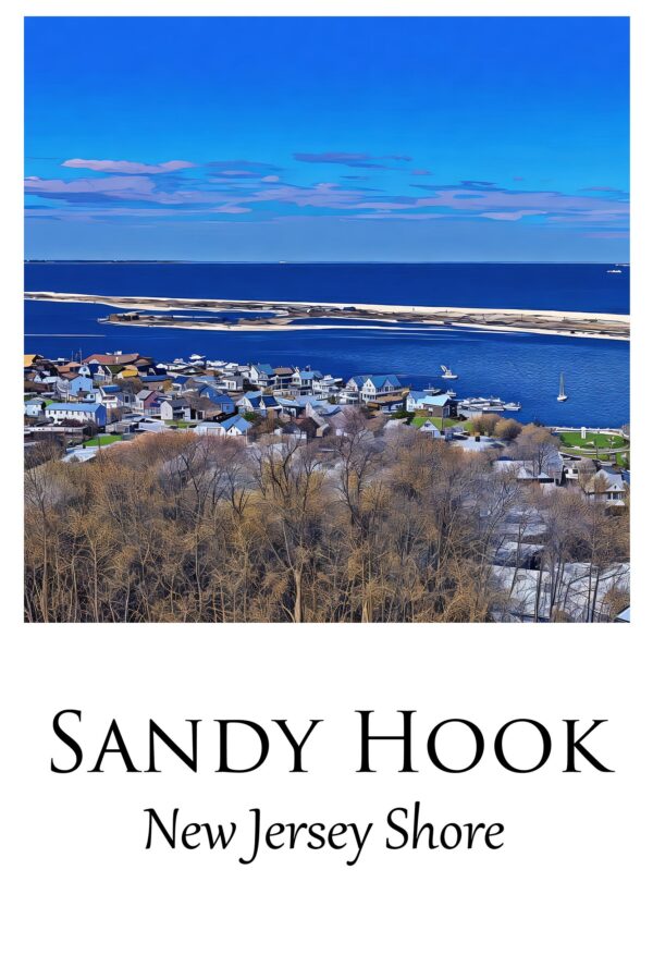 Sandy Hook Jersey Shore travel art canvas print, Sandy Hook wall art Sandy Hook canvas art, Sandy Hook watercolor canvas wall art, - Image 4