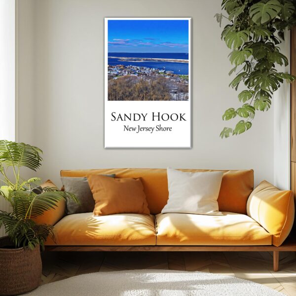 Sandy Hook Jersey Shore travel art canvas print, Sandy Hook wall art Sandy Hook canvas art, Sandy Hook watercolor canvas wall art, - Image 2