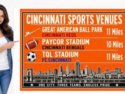 Cincinnati Sports Canvas Print Reds Bengals FC Cincinnati Stadium Wall Decor