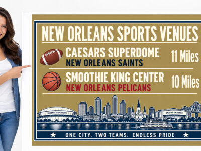 New Orleans Sports Canvas Print Saints Pelicans Stadium Wall Decor