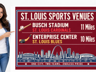 St. Louis Sports Canvas Print Cardinals Blues Stadium Wall Decor